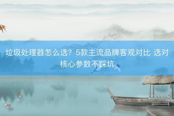 垃圾处理器怎么选？5款主流品牌客观对比 选对核心参数不踩坑