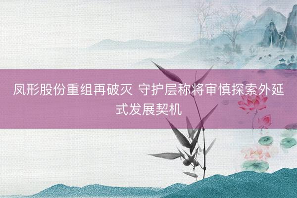 凤形股份重组再破灭 守护层称将审慎探索外延式发展契机
