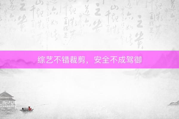 综艺不错裁剪，安全不成驾御