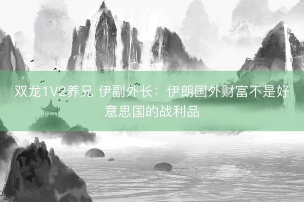 双龙1V2养兄 伊副外长：伊朗国外财富不是好意思国的战利品
