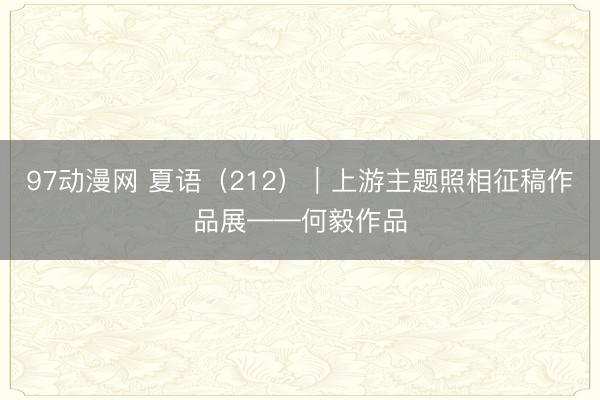97动漫网 夏语（212）｜上游主题照相征稿作品展——何毅作品